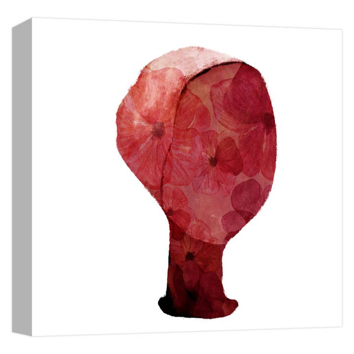 Flower Mind Ii Décoration murale sur toile 22 x 22 po pour la vente par PTM Images