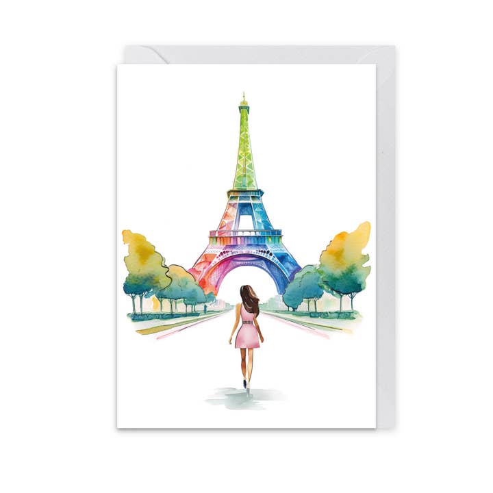 Folded card "Parisian Dream" DIN A6 for wholesale by Langelütje