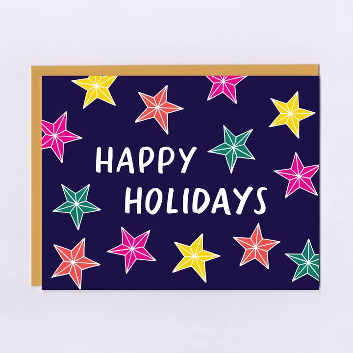 Holiday Star Lights Lykønskningskort for engroshandel hos The Treasurie