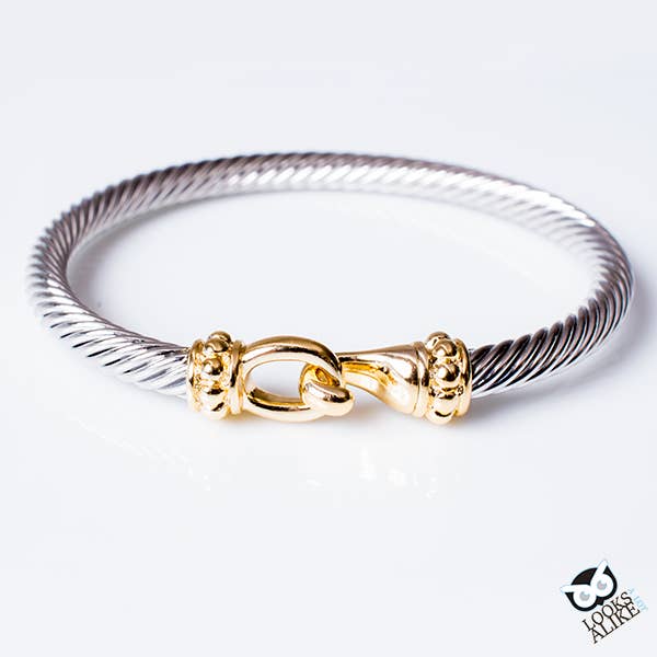 My Best Kept Jewelry - Wholesale Bangle Bracelet - Golden Hook Bangle