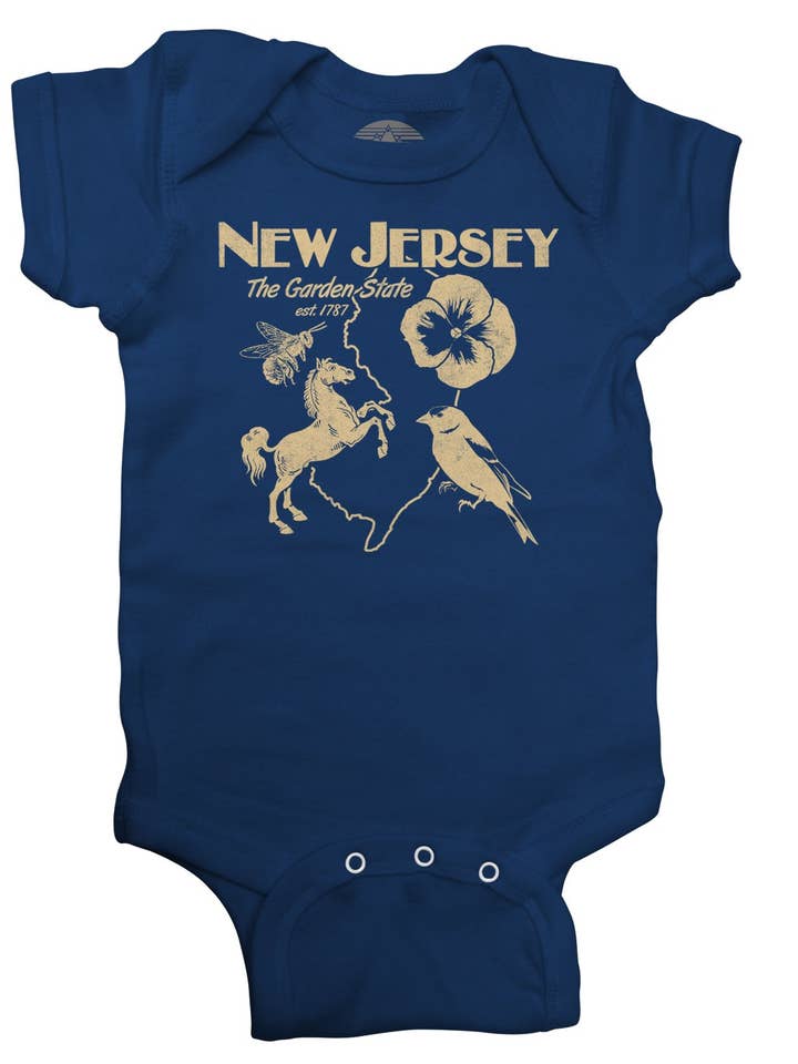 New Jersey spädbarn Bodysuit - Unisex Fit för wholesale av Boredwalk