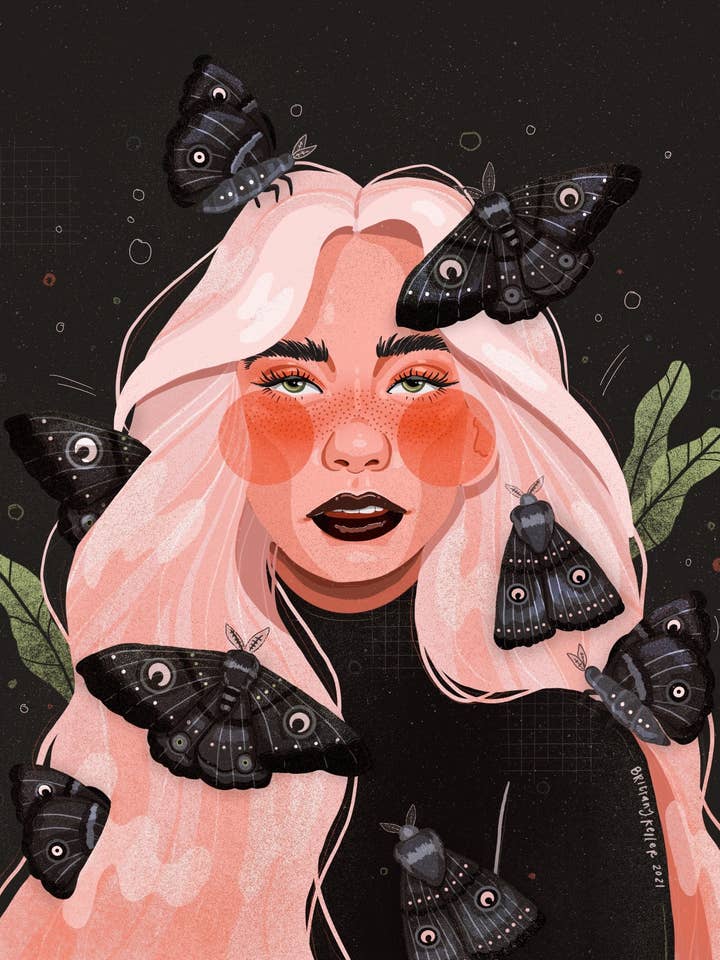 Mothra für den Großhandel von Brittany Keller Art