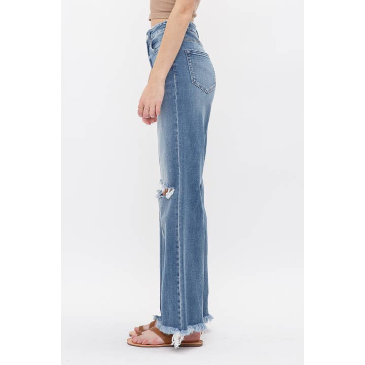 DEHOURS GAMBA AMPIA A VITA SUPER ALTA ELASTICIZZATA DEHOURS in vendita all'ingrosso su Faire1