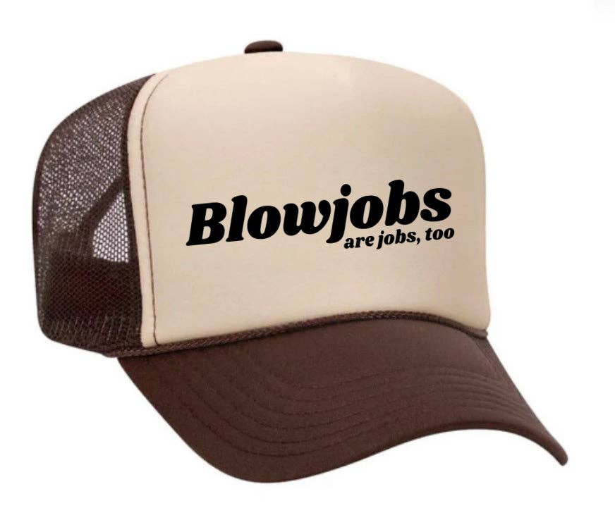 Inappropriate Trucker Hats - Wholesale Trucker Hat - Women's - Blowjobs Are Jobs, Too Trucker Hat28
