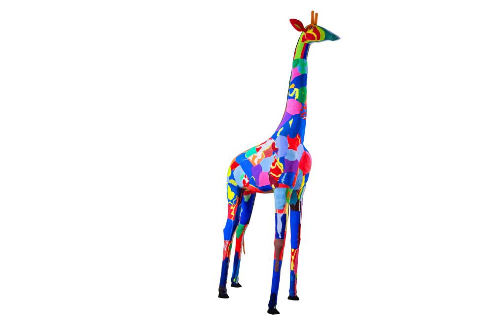 Ocean Sole - Wholesale Sculpture - Reticulated Giraffe Sculpture from Recycled Flip-Flops5
