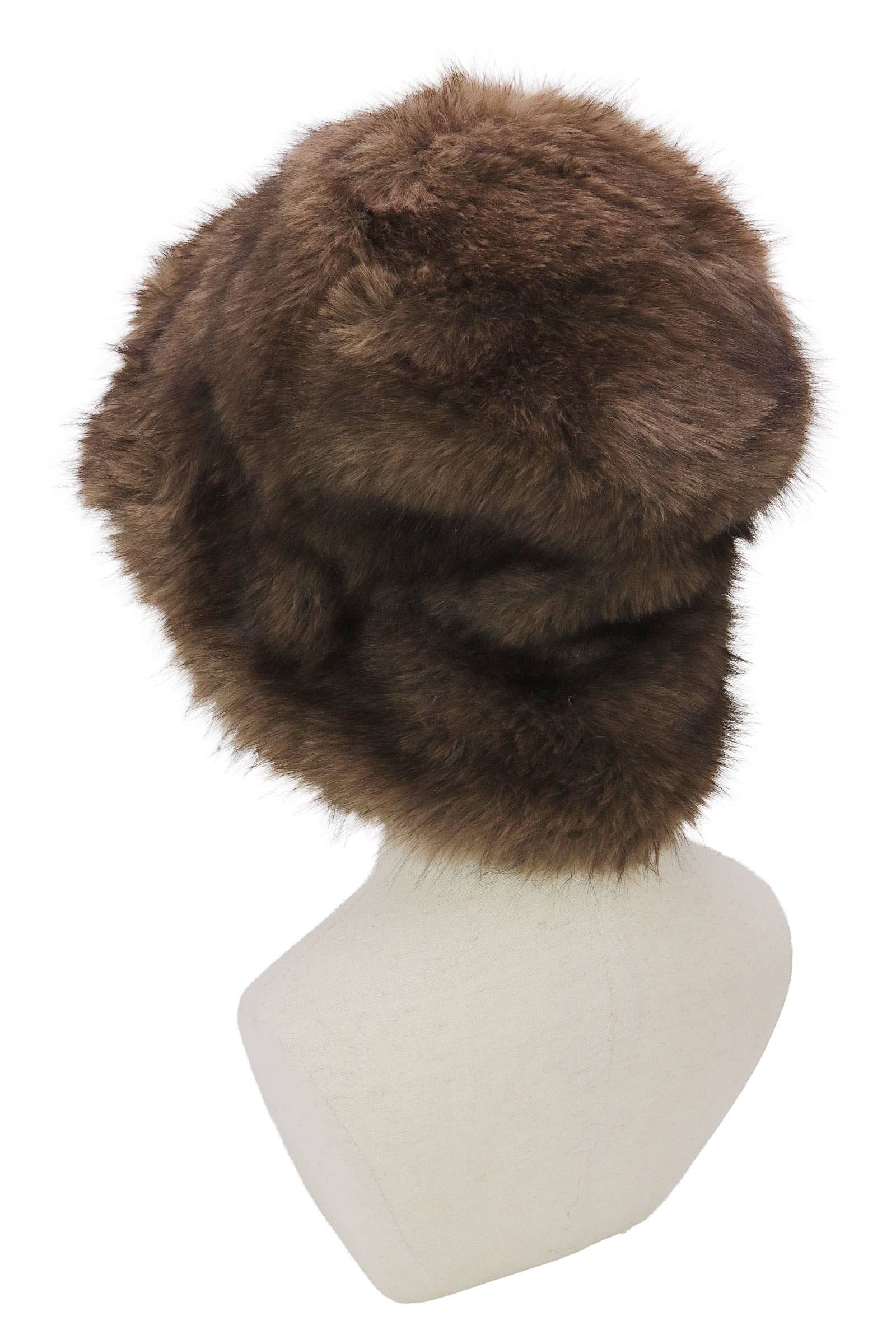 ASSORTED Luxe Agouti Oversized Faux Fur Bucket Hat for wholesale on Faire3