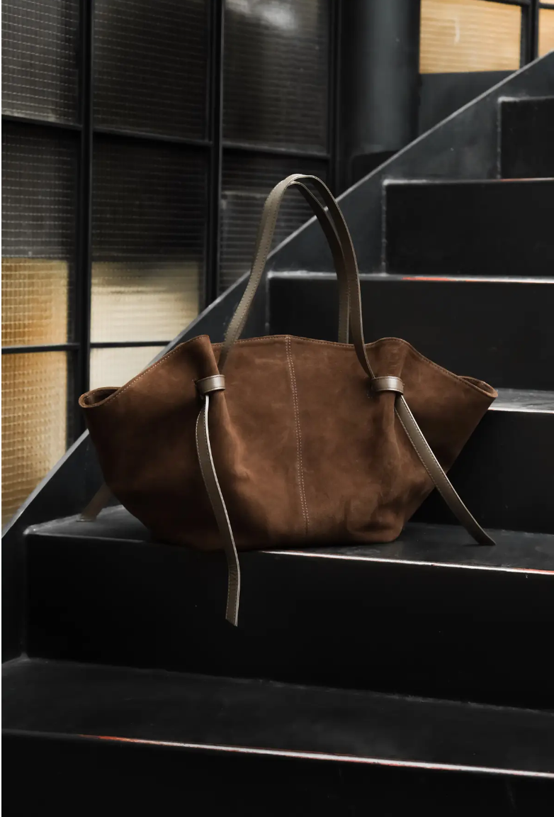 Nenya Fashion Limited – wholesale Top handle bag – women's – SUEDE BAG Ginger1