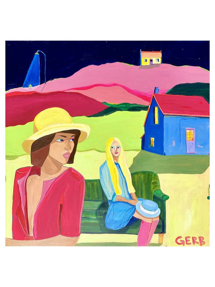 “Raparigas no Vale”/IMPRESSÃO ART por atacado de GERB