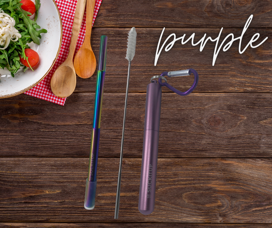 Suck It Up Straws - Vente Paille - Pailles métalliques télescopiques avec étui pour porte-clés et brosse de nettoyage64