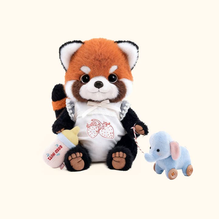 Bobo Noix | Peluche Panda Roux Tangdou pour la vente par LULUFUNSTUDIO