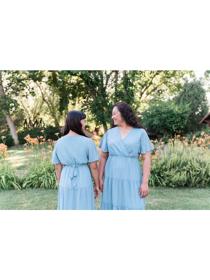 Peony Alley - Vendita all'ingrosso Vestito - Donna - Abito midi tinta unita color ambra2