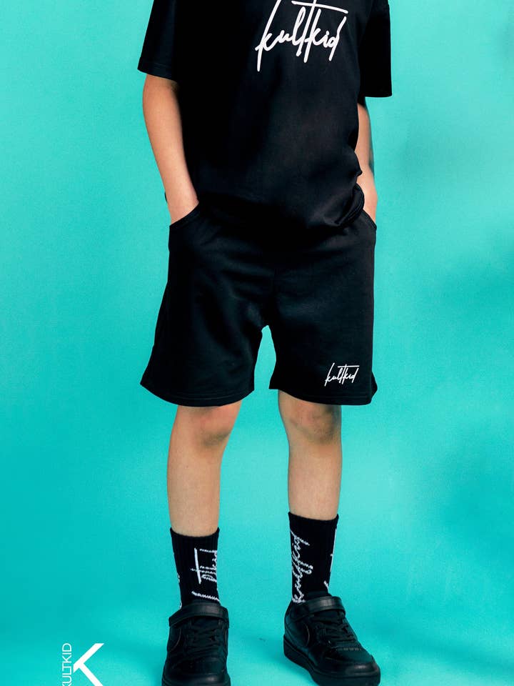 Loose Fit Shorts with Resistain® in Ink for wholesale by KULTKID