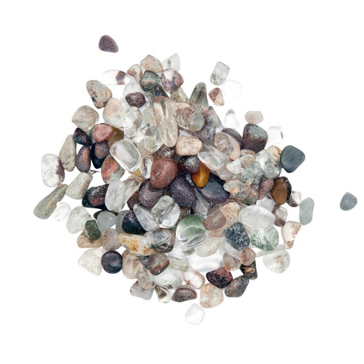 New Moon Beginnings - Wholesale Spiritual Stone/Crystal - Lodolite Garden Quartz Gem Bottle - Quartz Crystal Chips