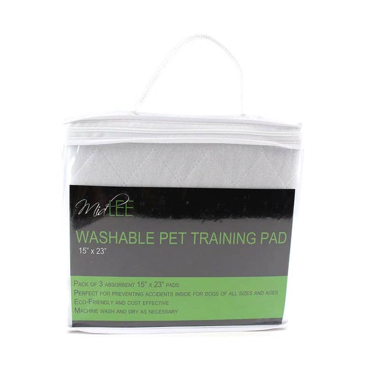 Midlee Designs – Engroshandel Tisseunderlag - Hund – Midlee Genanvendelig Vaskbar Hund Træning Pee Pads (15 „x23" 3 stk)