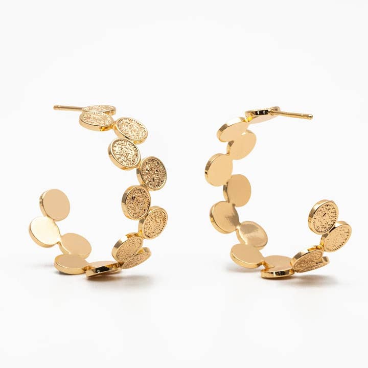 Sudler Coin Hoop for wholesale by Julie Ryan Design