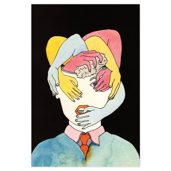 50 Watts - Wholesale Postcard - Postcard - vintage psychedelic textbook illustration0