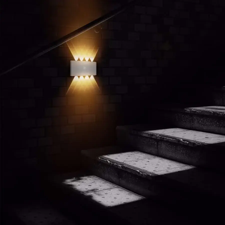 Ledsone - Wholesale Kroonluchter/hangend licht - Ledsone moderne LED wandlamp met bewegingssensor en op- en neerlicht7