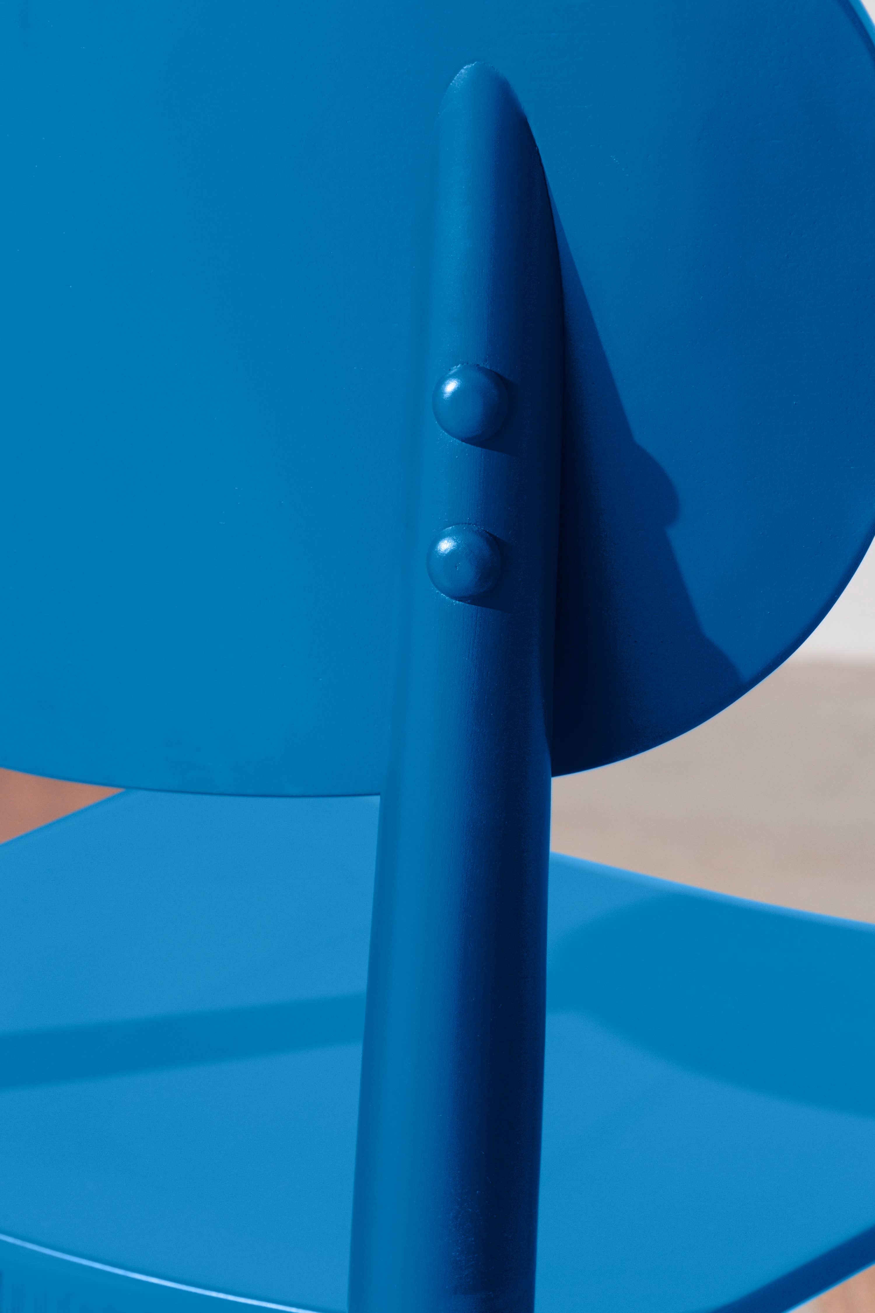 Really Nice Things - Wholesale Chair - Solid beech wood chair Prussian Blue3