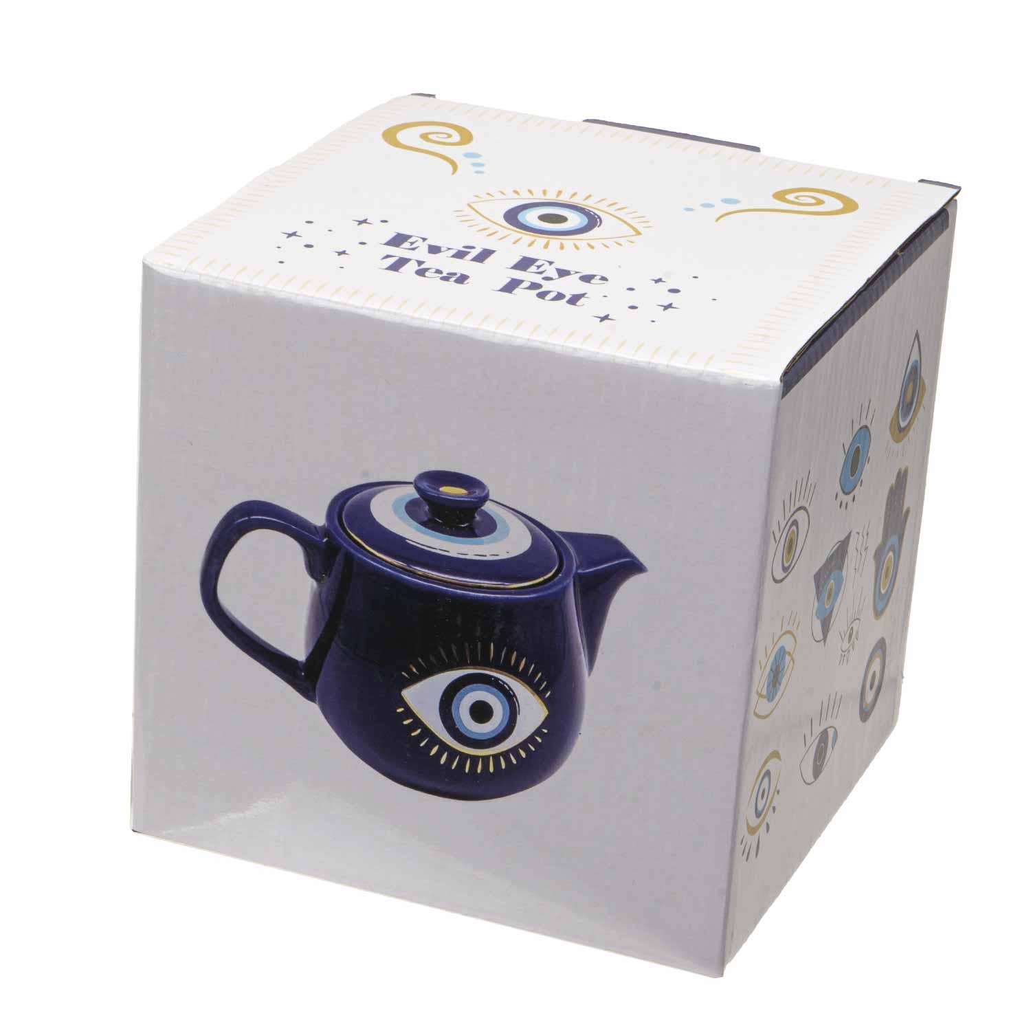 Pacific Trading - Wholesale Tea Pot - All Seeing Eye Teapot with Strainer Blue6
