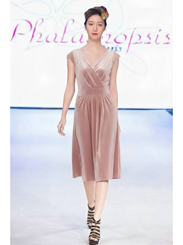 Phalaenopsis Paris - Wholesale Dress - Women's - Robe AMANDA velours2