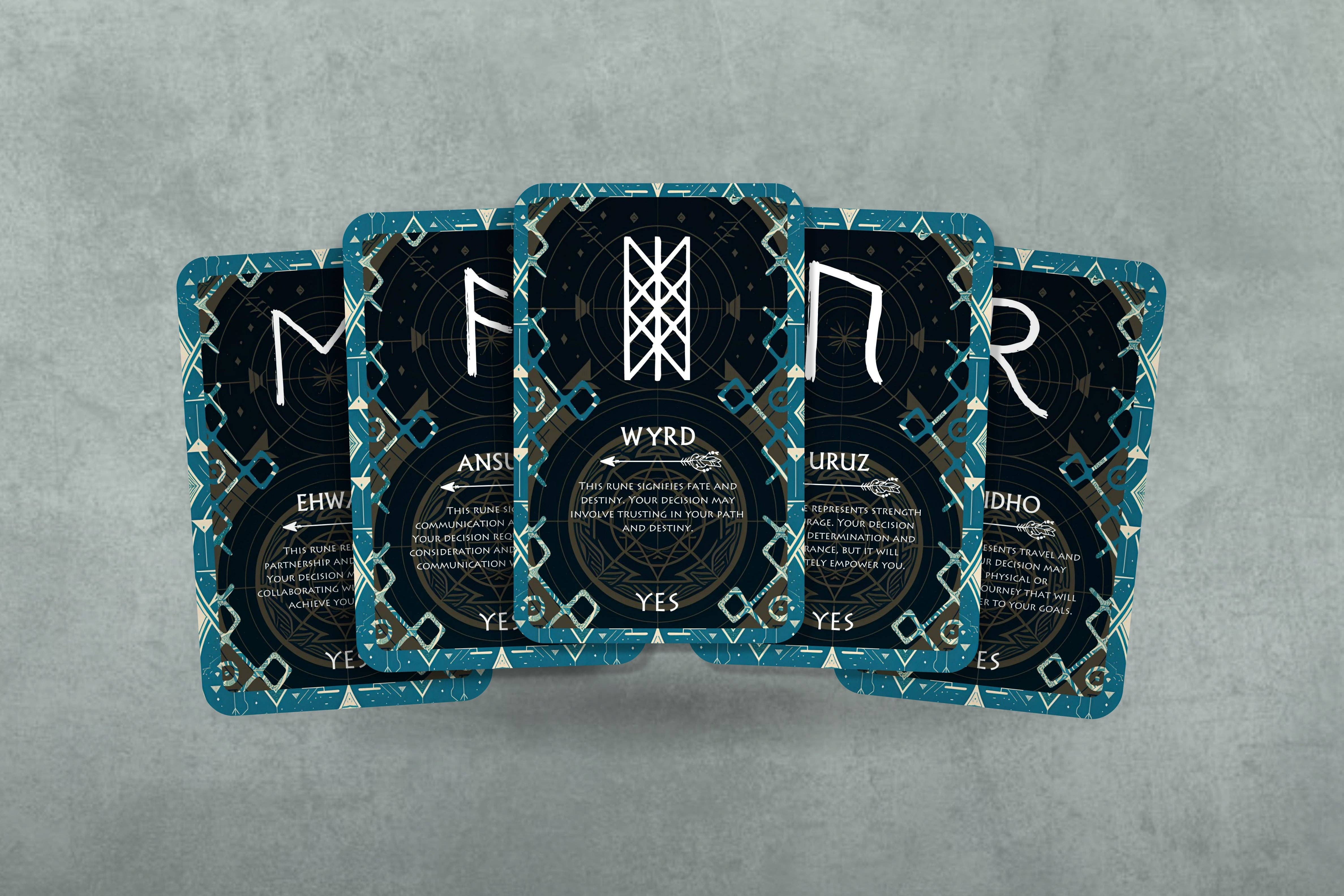 Ibiza Tarot USA – Engroshandel Tarotkort – Runes of Clarity - Naviger beslutninger med Ja /Nej vejledning10