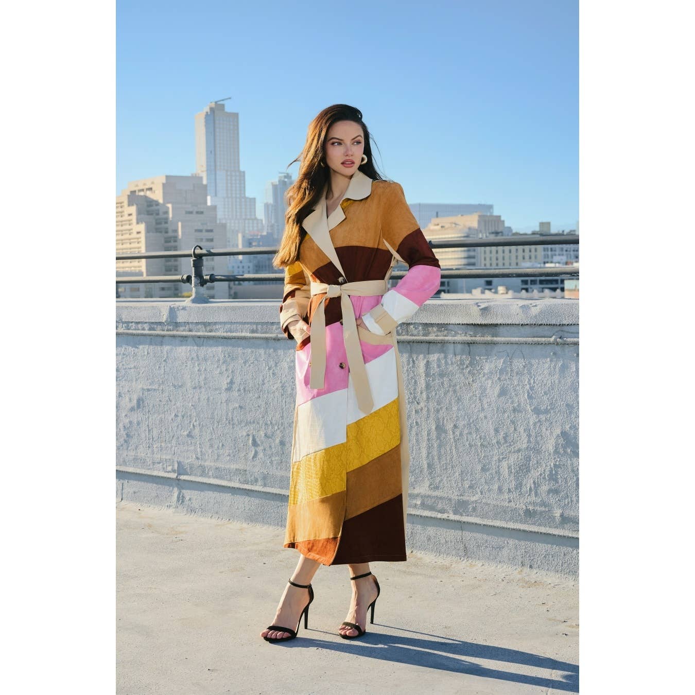 The Sang – wholesale Jacka - Dam – Läderrock med mocka i färgblock7