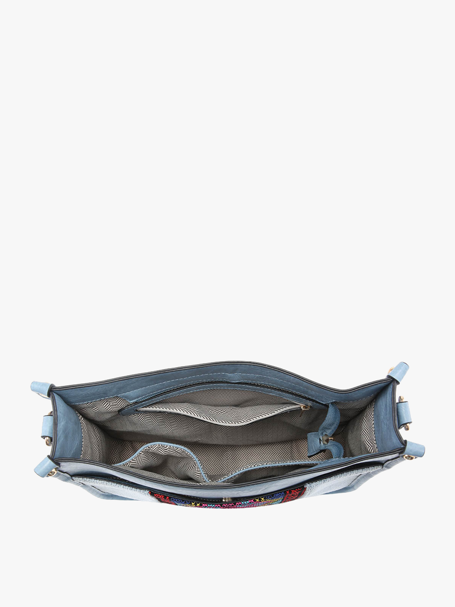 Jen & Co. - Wholesale Crossbody Bag - Women's - M1977TRB Chloe Tribal Crossbody w/ Guitar Strap4