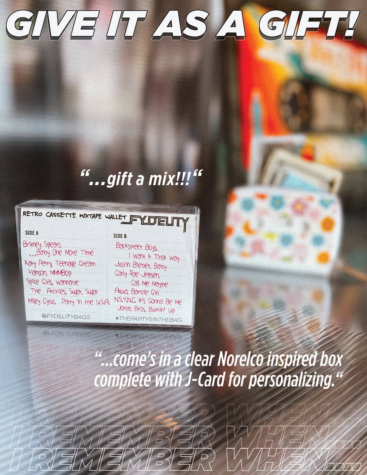 Fydelity – Engroshandel Tegnebog - Unisex – 70297: Kassettebåndspung | Begrænset Udgave | Multi-Poppy6