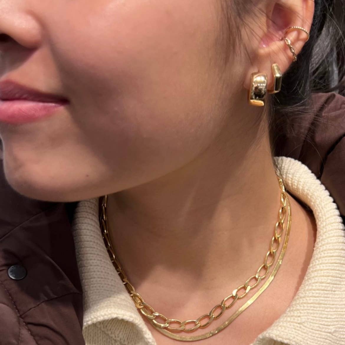 Something Silver – wholesale Kedjehalsband – 3 mm fiskbenslänk i kedja6