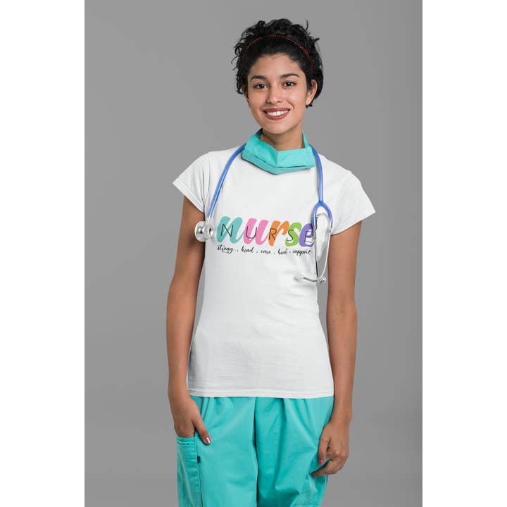 Camiseta Enfermeira por atacado de Tidal Colors