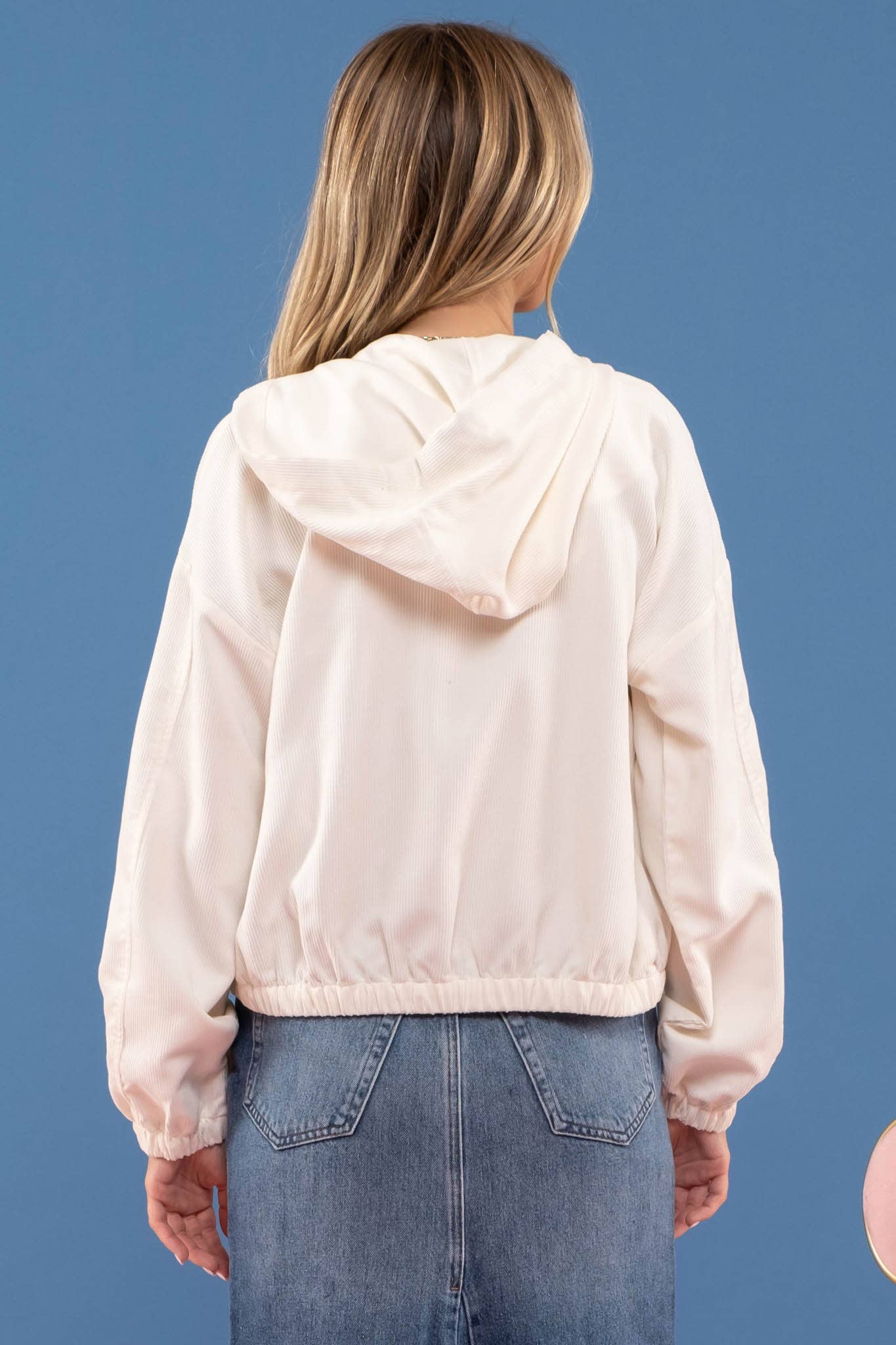 Blu Pepper – Blusão - Mulher por atacado – CASACO DE VELUDO COM ZÍPER24