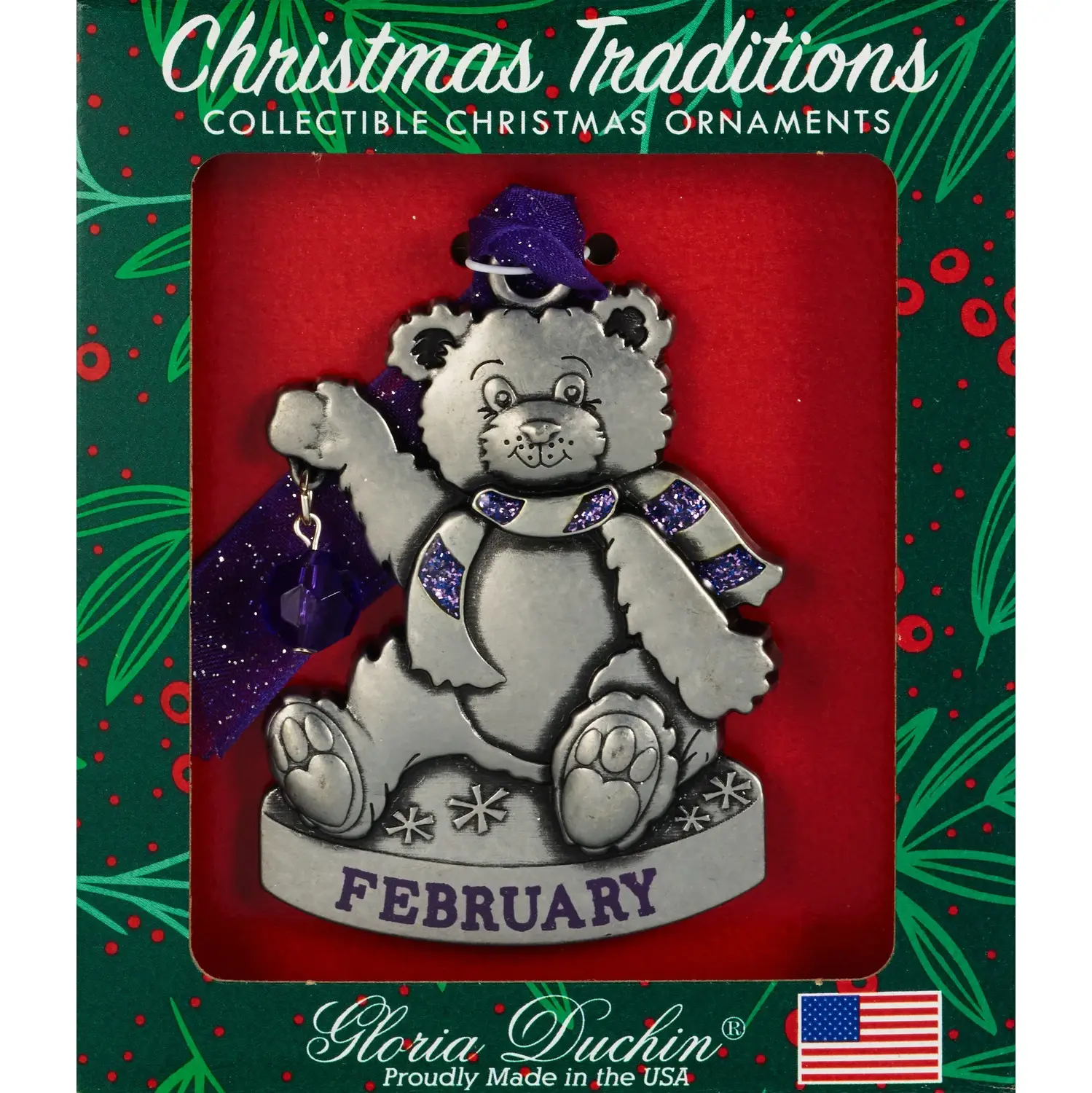 Gloria Duchin - Wholesale Ornament - Birthstone Bear Ornament24