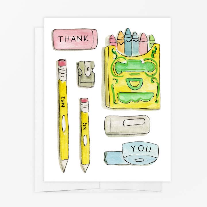 Biglietto di Auguri - Biglietto di Ringraziamento per l'Insegnante per la vendita all'ingrosso da parte di emmy+olly