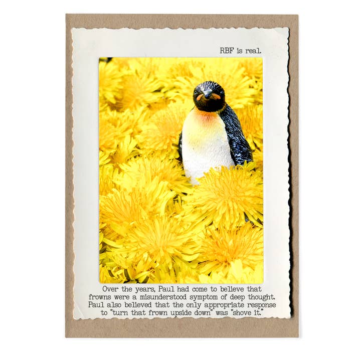 Penguin RBF Card for wholesale by The Memorable Image