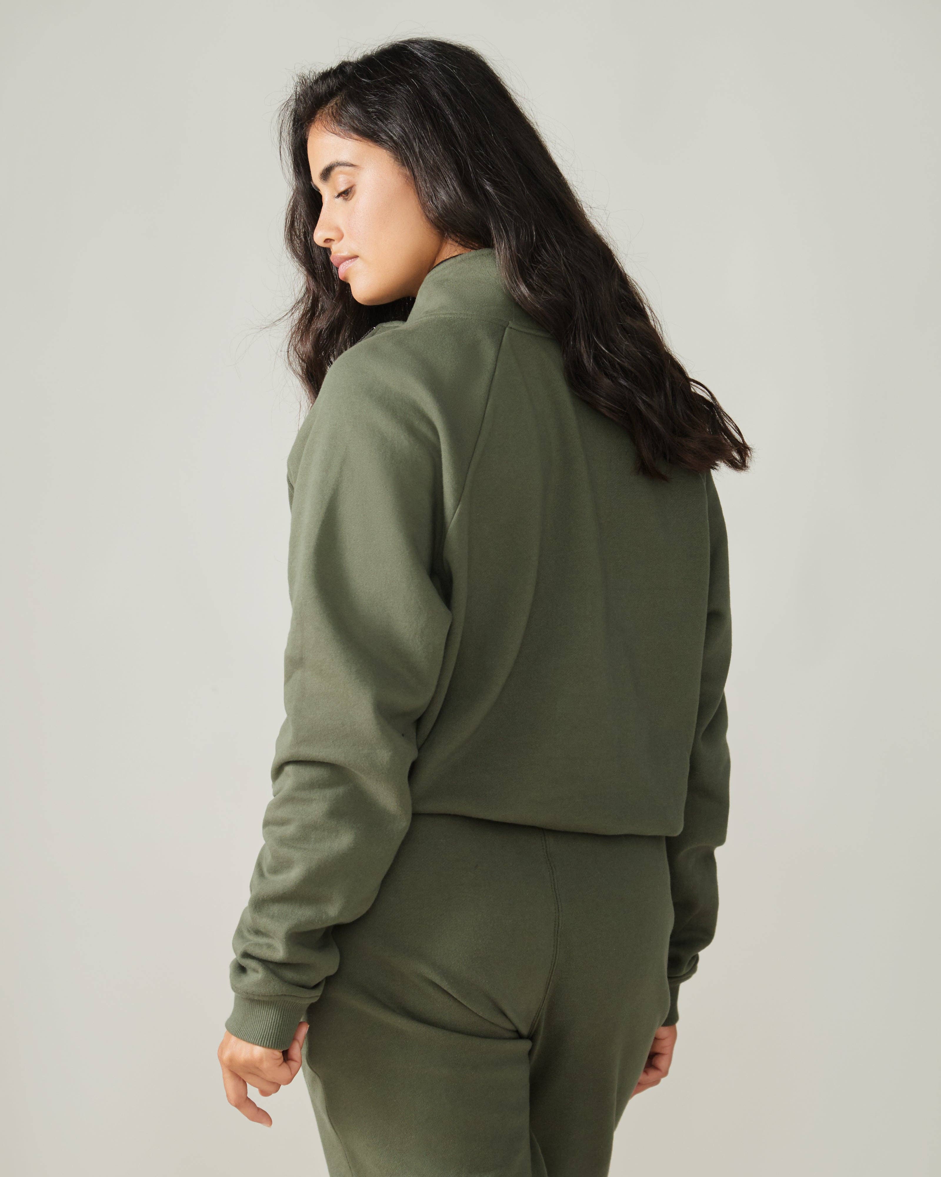 Wayfarer sweatshirt - Moss for wholesale on Faire9