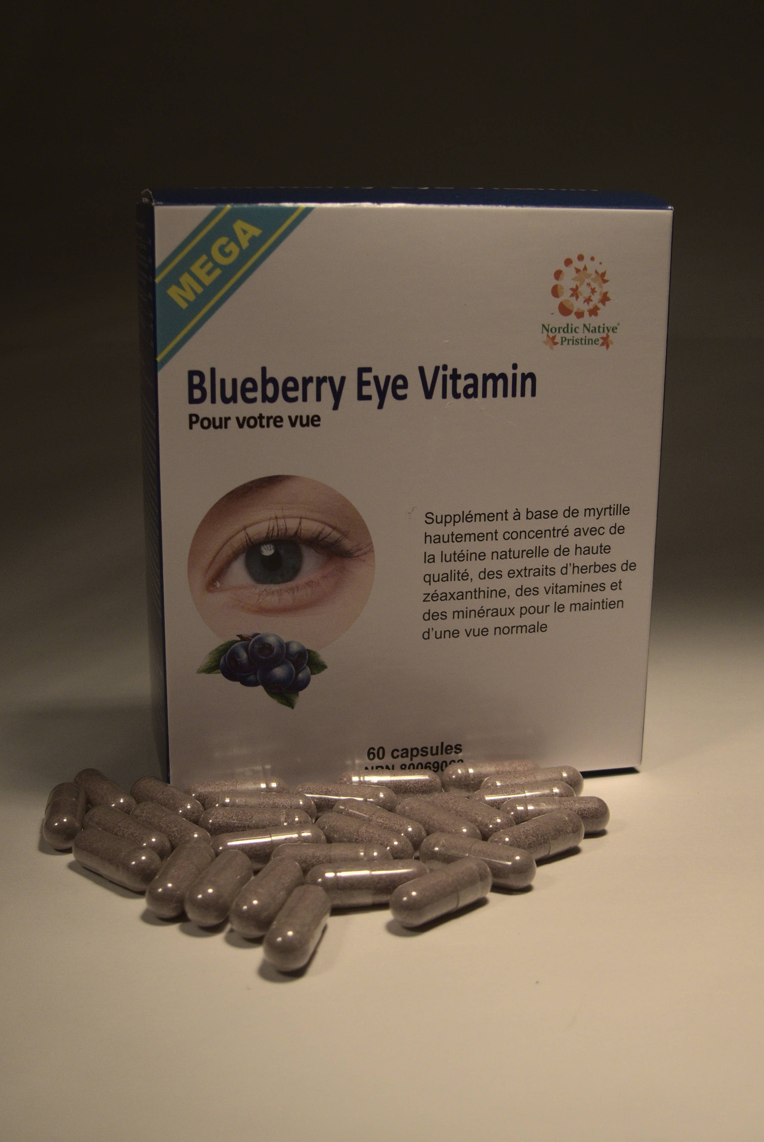 Nordic native pristine - Vente Supplément oral/vitamine - Méga vitamine pour les yeux à la myrtille15