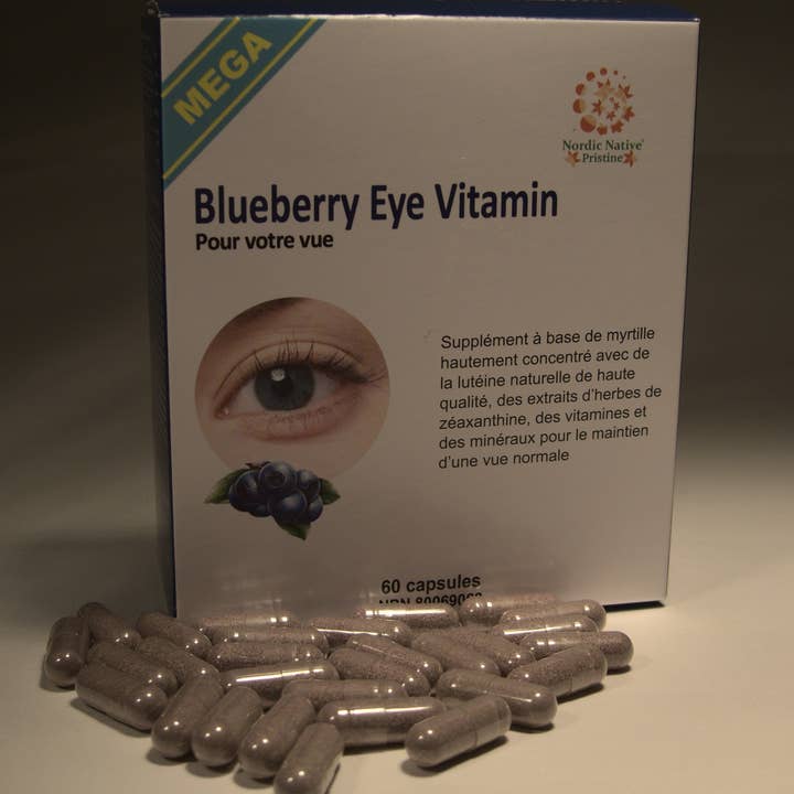 Nordic native pristine - Vente Supplément oral/vitamine - Méga vitamine pour les yeux à la myrtille15