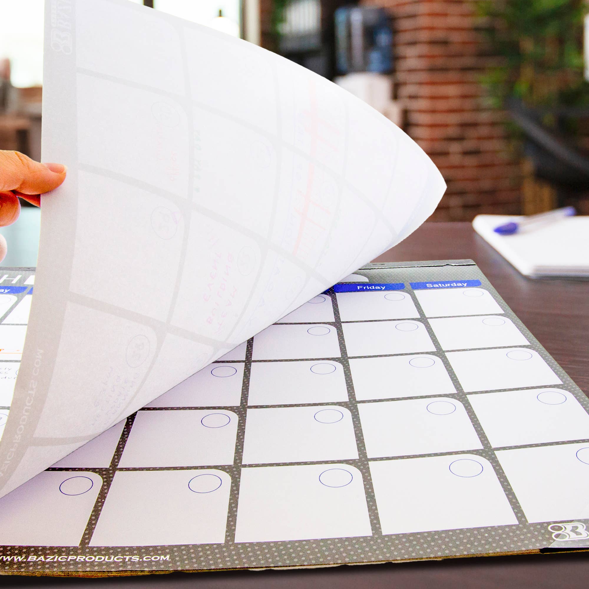 BAZIC Products - Vente Calendrier - Calendrier de bureau 12 mois non daté de 17 po x 22 po6