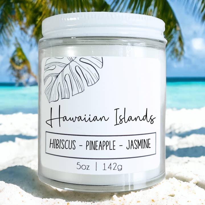 Hawaiian Islands Wood Wick Candle | Floral & Fresh for wholesale by ShoreItUp