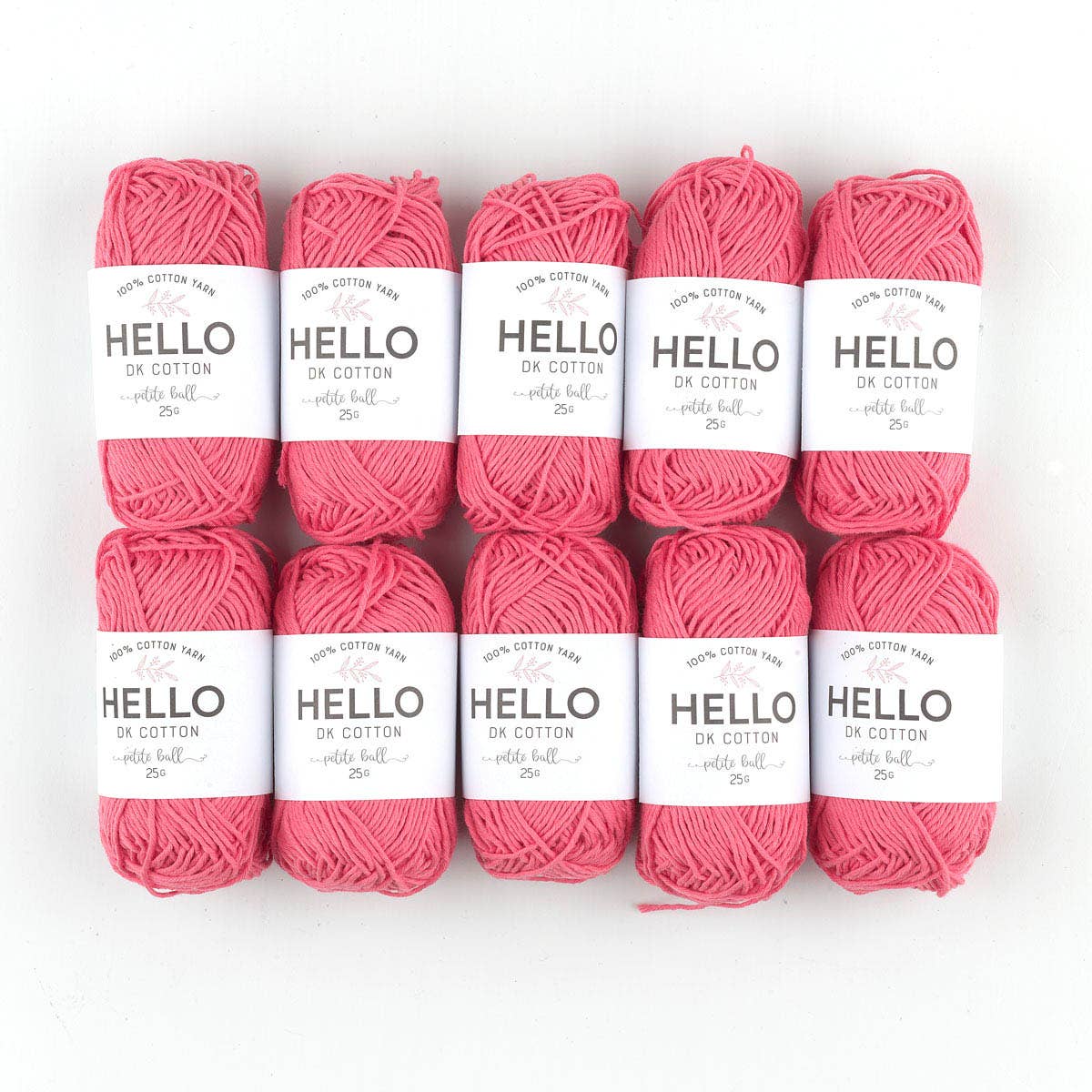 Creative World of Crafts – wholesale Garn – HEJ 100% bomull 25g Amigurumi garn förpackning med 10 bollar10