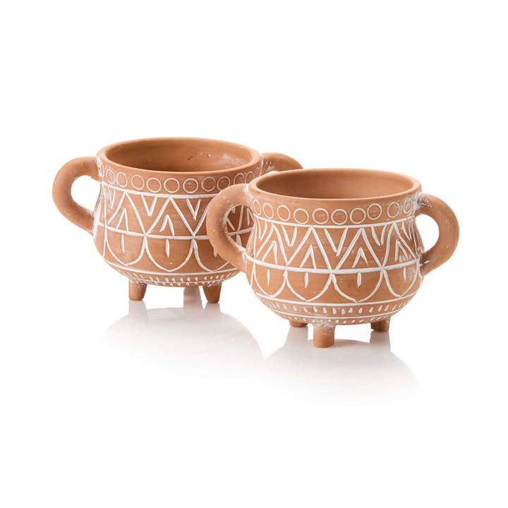 Cauldron Planters - Set of 2 for wholesale by SERRV International