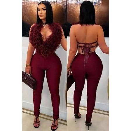 DORCAS - Wholesale Top & Pant Set (NOT Loungewear) - Women's - Fur Top and Pant Set6