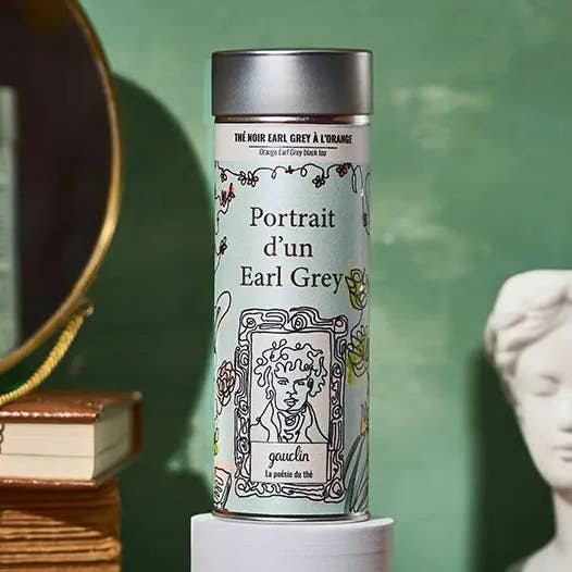 Scatola da Tè Ritratto di un Earl Grey per la vendita all'ingrosso da parte di Gauclin