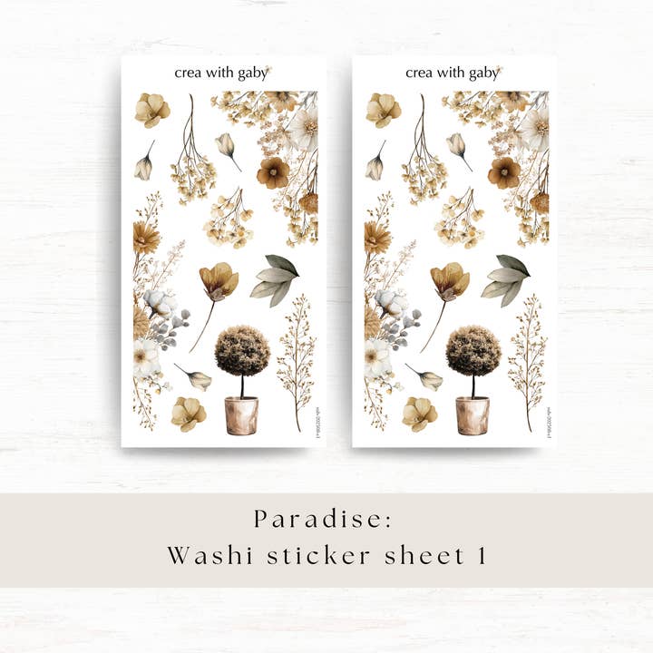 Deco stickers: Paradijs (augustus 2025 subkit) voor wholesale door Crea with Gaby
