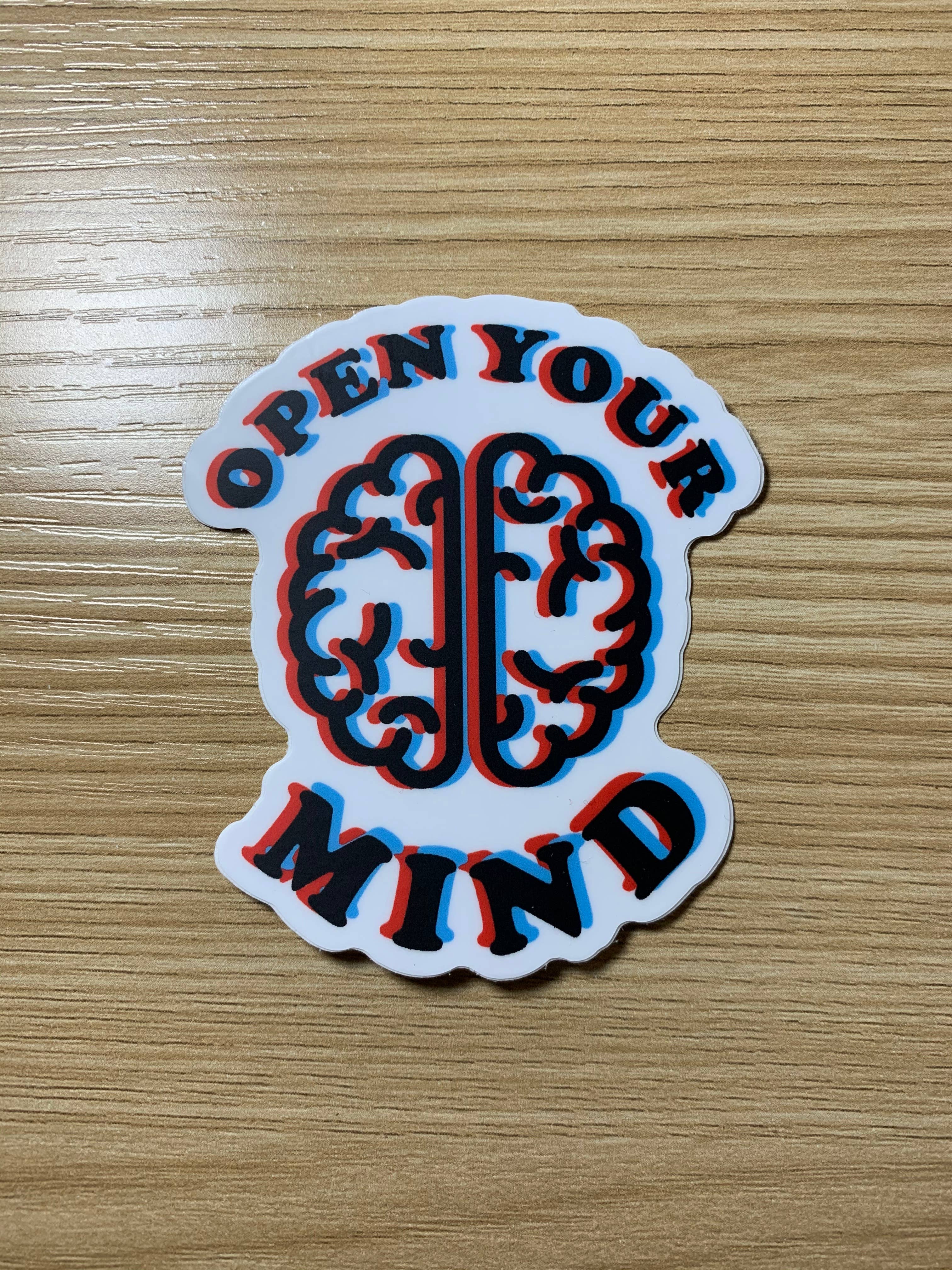 Christina iDesigns - Wholesale Sticker - Open your mind 3d brain sticker4