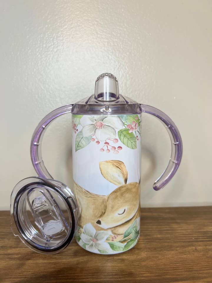 Deer sippy cup/tumbler for wholesale by Tiffany’s Grace Boutique