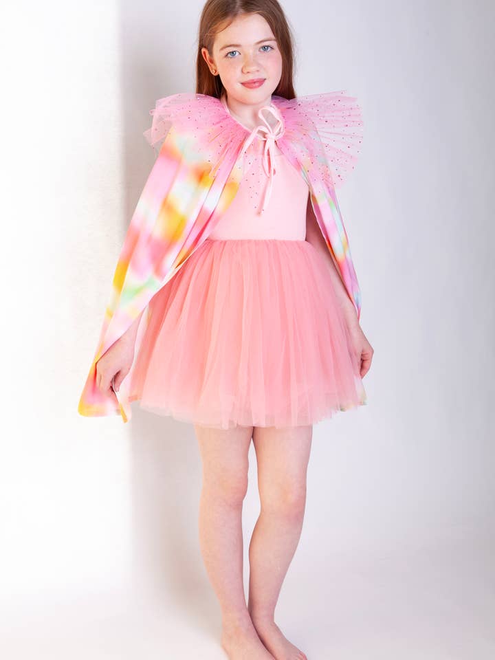 Rainbow Dreams Cape - Pink for wholesale by Bluebell Petite