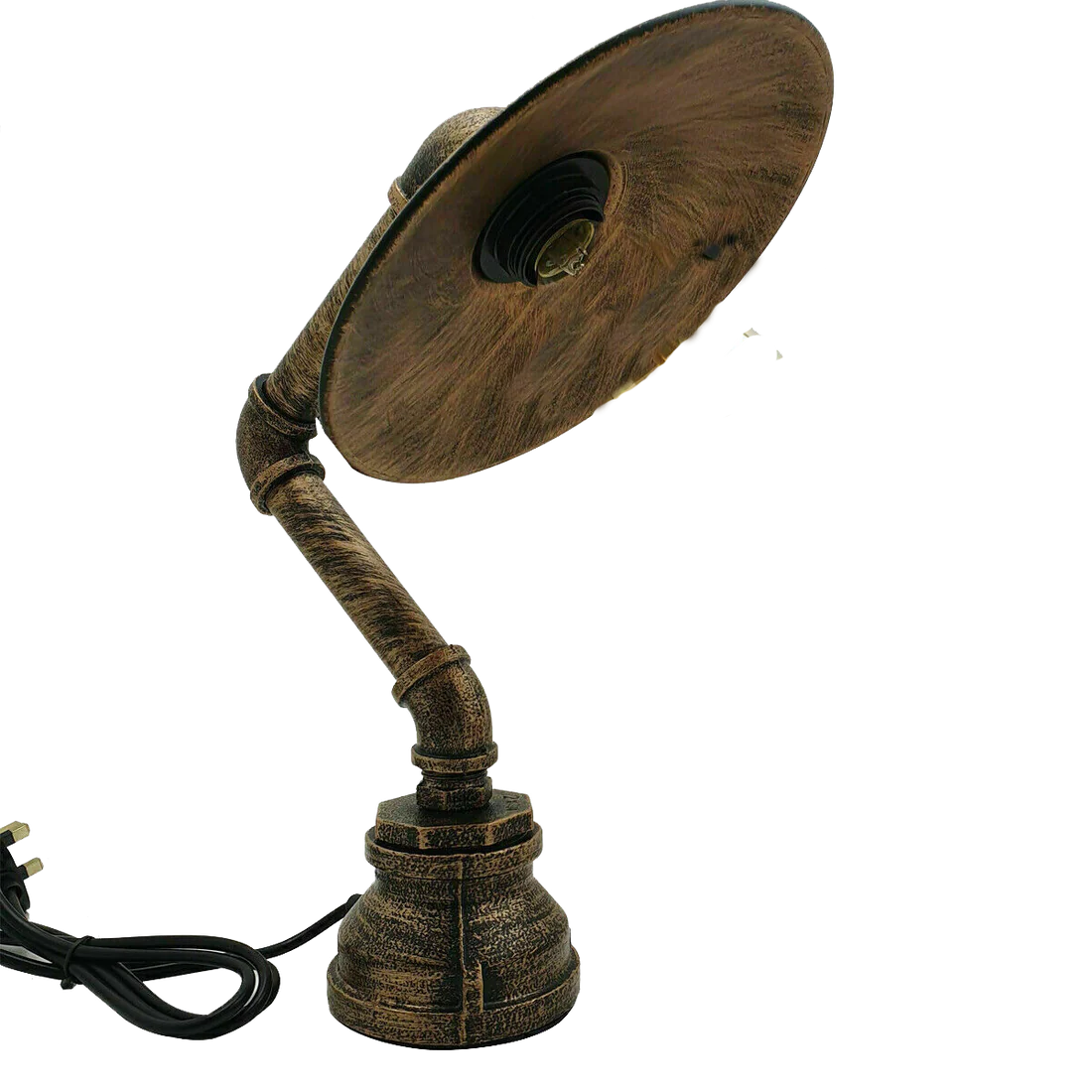 Ledsone – wholesale Accent/desk lamp – Vintage Industrial Desk Lamp Steel Pipe E27 Table Lamp ~53042