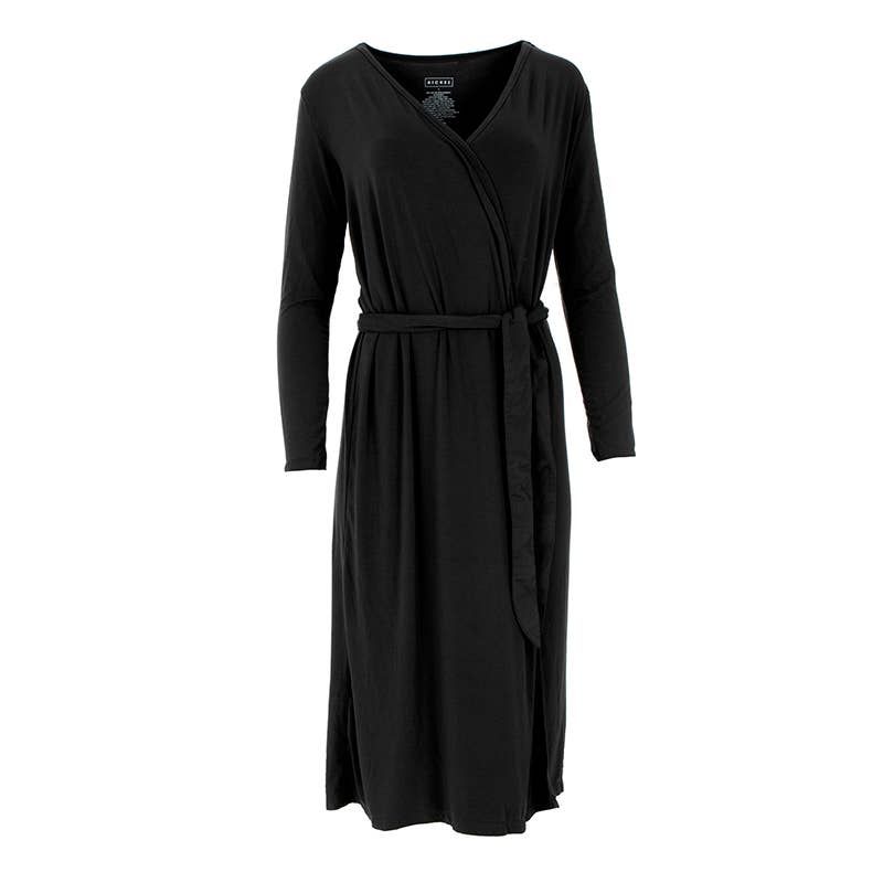 KicKee Pants – wholesale Robe – Women's – Women's Bamboo Viscose Robe - Midnight0