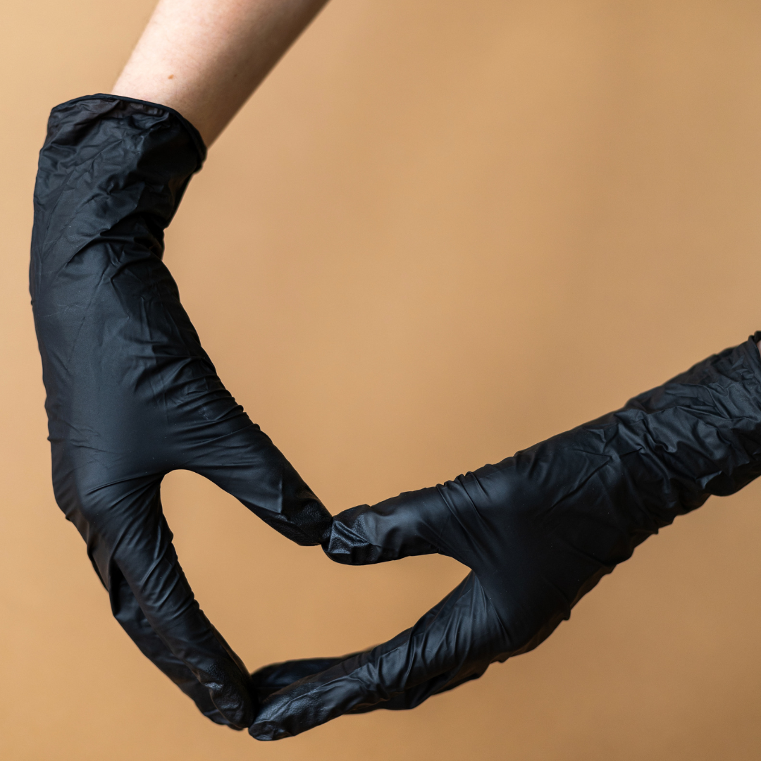 Eco Gloves – wholesale Cleaning gloves – Eco Gloves BLACK Disposable Nitrile Exam Gloves (5 mil) Powder Free, Latex Free, 1,000 Gloves - 100% Recyclable1